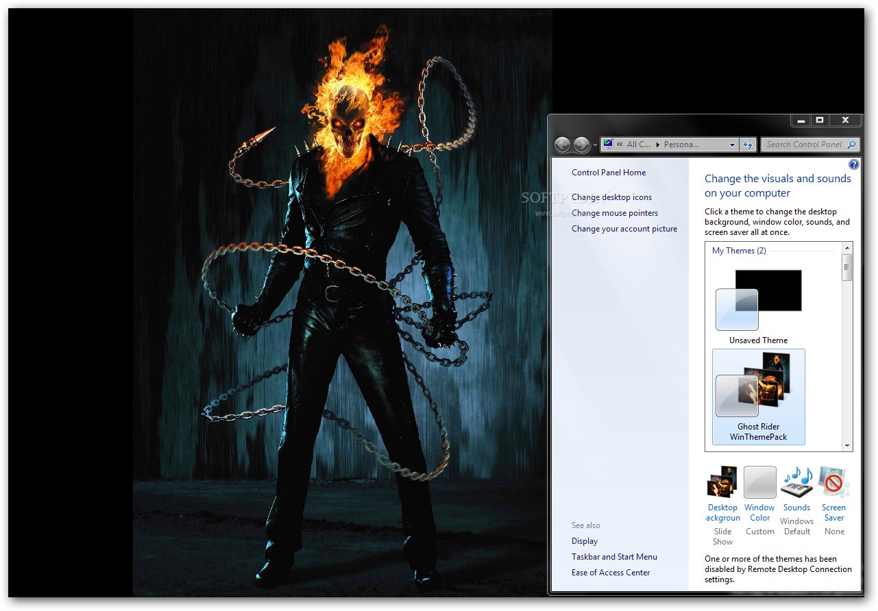 Ghost Rider Theme For Windows 7
